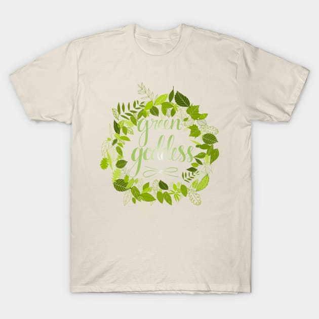 Green goddess T-Shirt by craftcartwright